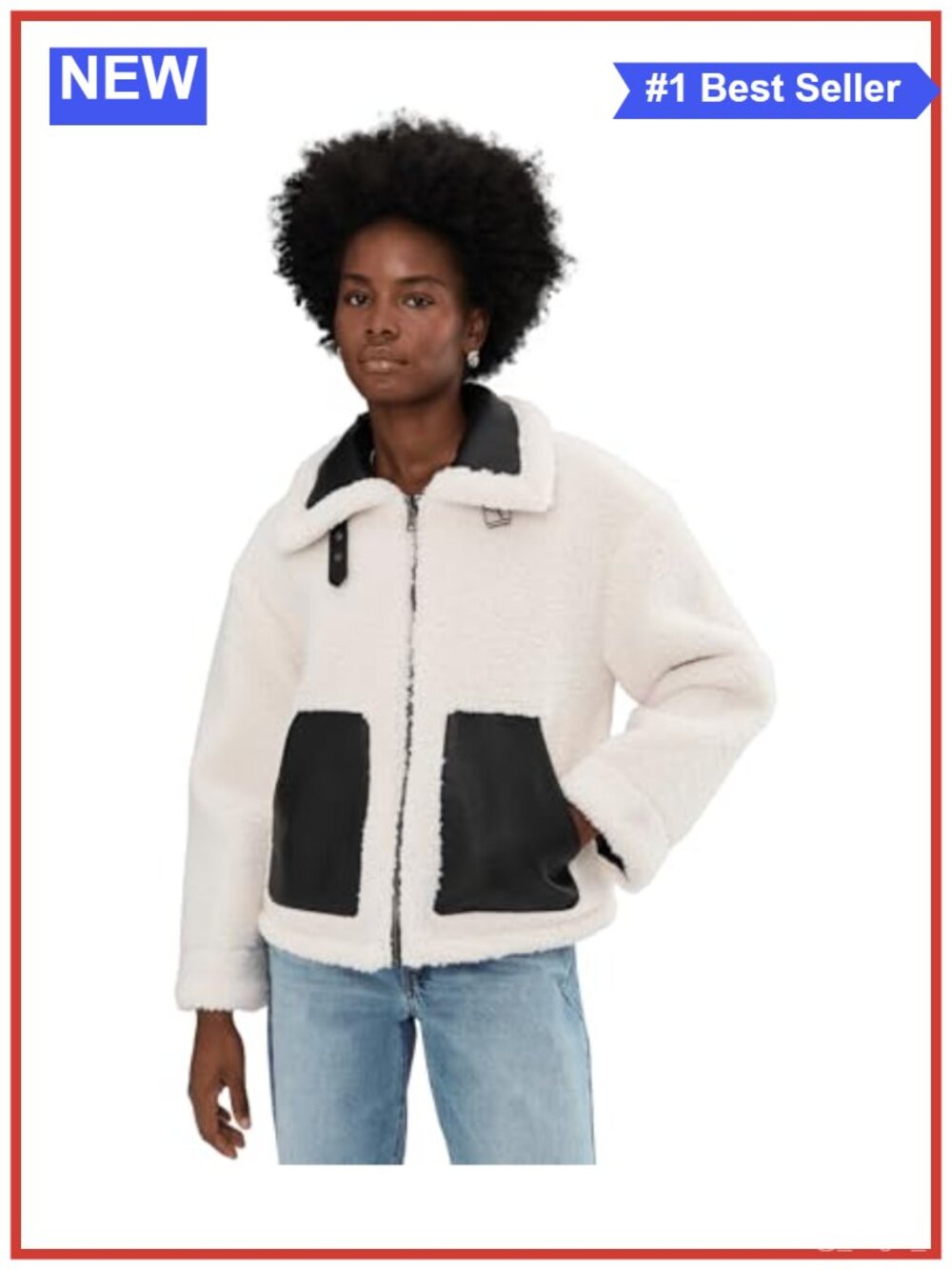 Reversible Sherpa Faux Leather Shorty Jacket